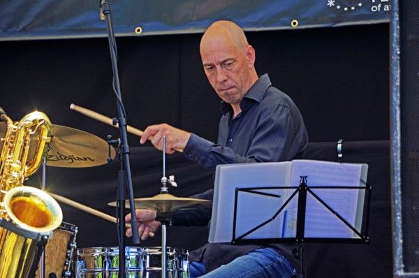 David Giovannini, Hexagonal, Battle Jazz Weekend, Battle, East Sussex, 24 July 2022. Creator: Brian O'Connor.