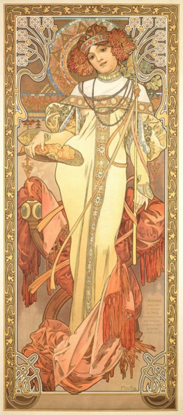 Les quatre saisons: L'Automne, 1900. Creator: Mucha, Alfons Marie (1860-1939).