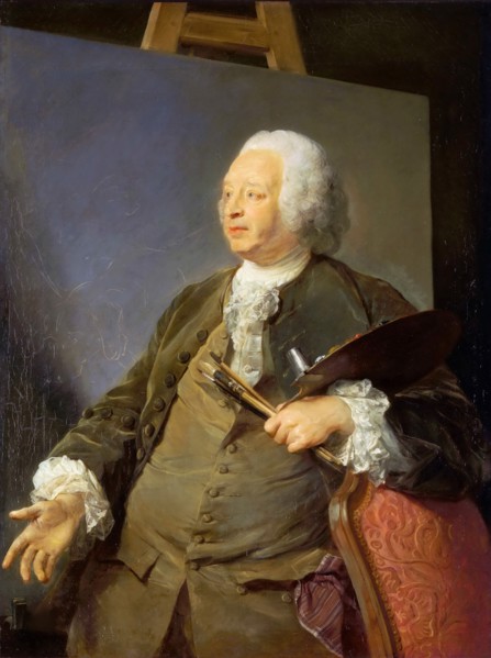 Portrait of the artist Jean-Baptiste Oudry (1686-1755), 1753. Creator: Perronneau, Jean-Baptiste (1715-1783).