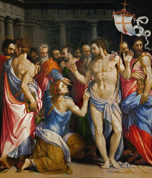 The Incredulity of Saint Thomas, ca 1545. Creator: Salviati (Rossi), Francesco (1510-1563).