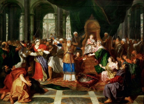 Athalie chassée du temple (Athaliah Expelled from the Temple), before 1697. Creator: Coypel, Antoine (1661-1722).