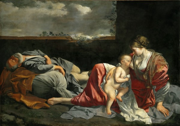 The Rest on the Flight into Egypt, ca 1628. Creator: Gentileschi, Orazio (1563-1638).