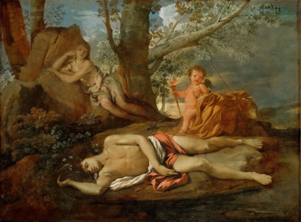 Echo and Narcissus, ca 1627. Creator: Poussin, Nicolas (1594-1665).