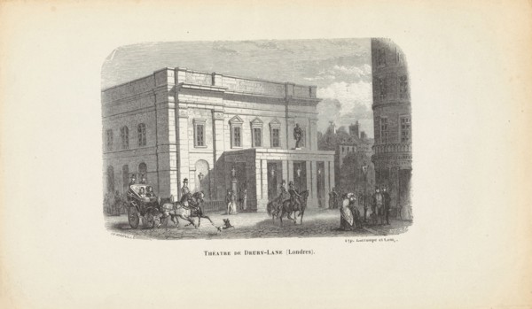 Theatre Royal Drury Lane, London, Mid of the 19th century. Creator: Marville, Charles (1813-1879).