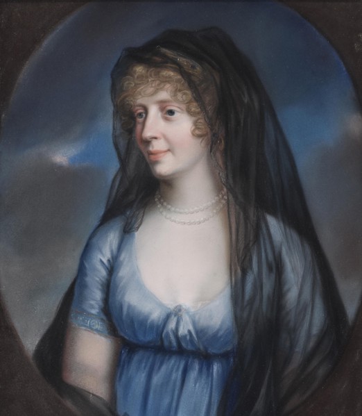 Portrait of Princess Louise of Stolberg-Gedern (1764-1834), Duchess of Saxe-Meiningen. Creator: Schröder, Johann Heinrich (1751-1812).