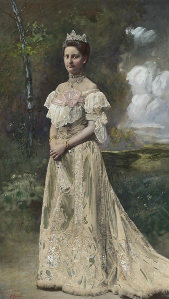 Portrait of Duchess Maria Immakulata of Württemberg, Archduchess of Austria (1878-1968), c. 1900. Creator: Andersen, Th. (active ca 1900).