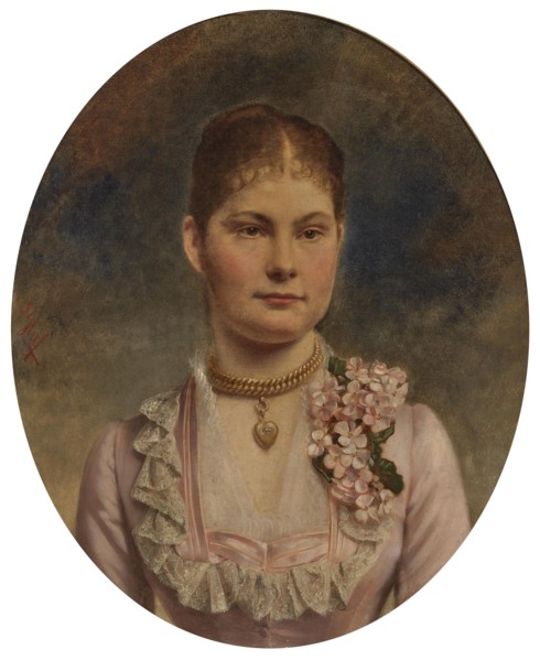 Portrait of Duchess Marie Amelie of Württemberg (1865-1883). Creator: Graf, Ludwig (1838-1894).