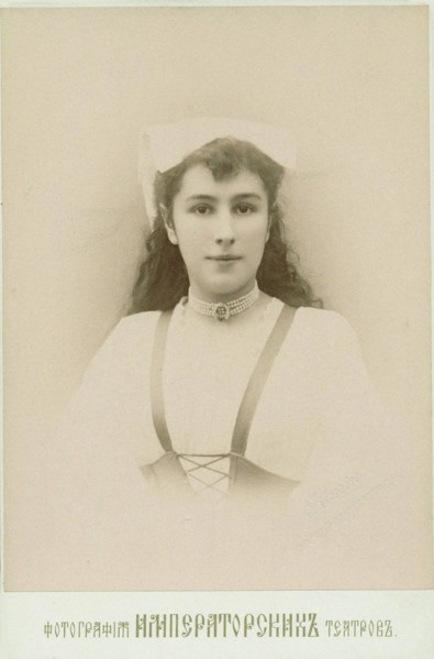 Portrait of the Ballet dancer Matilda Kschessinska, 1890s. Creator: Anonymous.