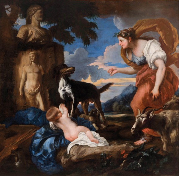 The Finding of Cyrus. Creator: Castiglione, Giovanni Benedetto (1610-1665).