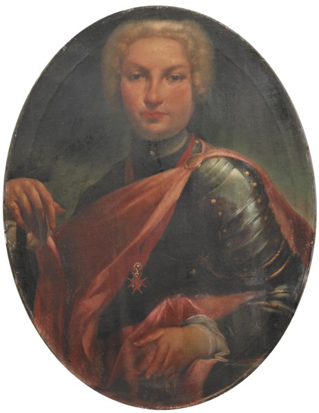 Portrait of Count János Bernard István Pálffy de Erdod (1664-1751), in armour and wearing the Order  Creator: Crespi, Luigi (1709-1779).