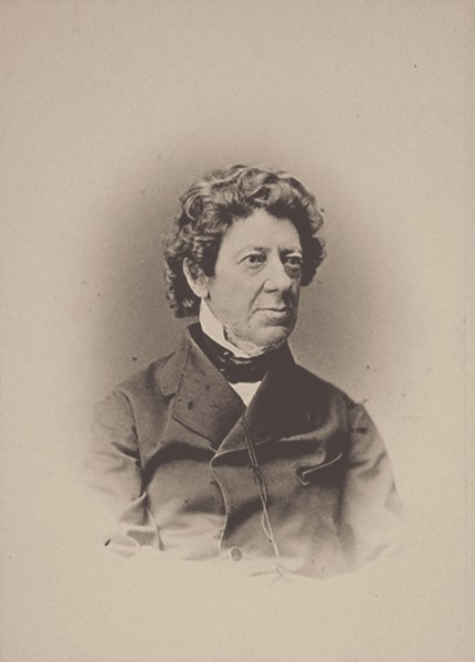Portrait of the composer and violinist Fredrik Pacius (1809-1891), 1870s. Creator: Photo studio C. A. Hårdh, Helsingfors  .