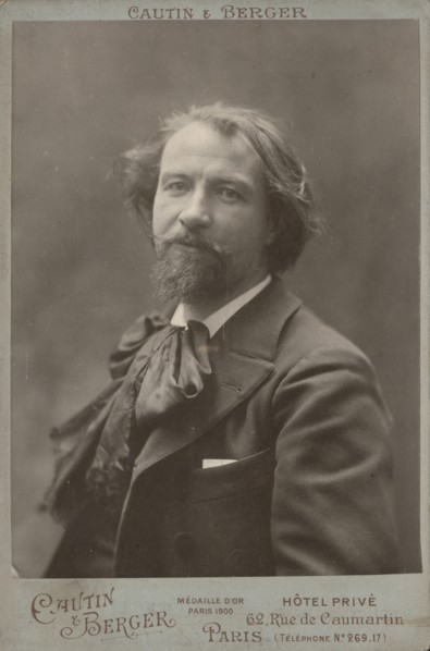 Portrait of the composer Gustave Charpentier (1860-1956), c. 1890. Creator: Photo studio Cautin & Berger, Paris  .