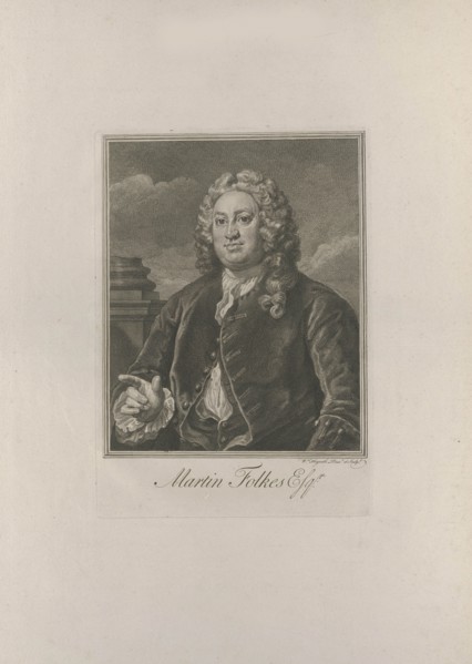 Portrait of Martin Folkes (1690-1754) , 1742. Creator: Hogarth, William (1697-1764).