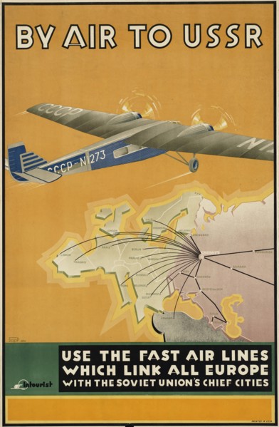 By air to USSR, 1934. Creator: Bor-Ramensky, Konstantin Georgiyevich (1900-1942).