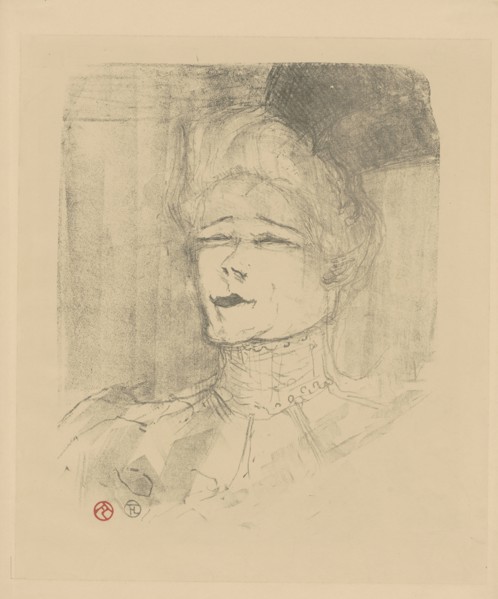 Jeanne Granier (1852-1939), c. 1898. Creator: Toulouse-Lautrec, Henri, de (1864-1901).