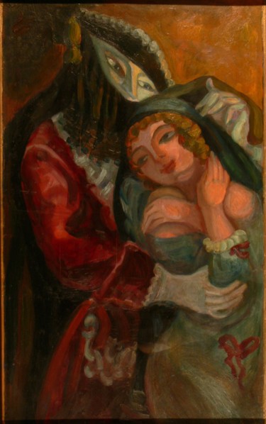 Wall painting from the Cabaret "The comedian's rest home" , 1916. Creator: Sudeykin, Sergei Yurievich (1882-1946).