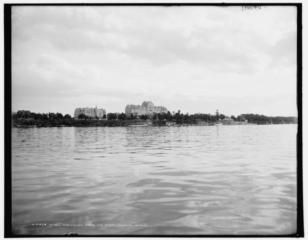 Hotel Frontenac from the river, Thousand Islands, c1902. Creator: William H. Jackson.