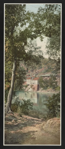 Old mill on the Potomac River, Maryland, c1899. Creator: William H. Jackson.