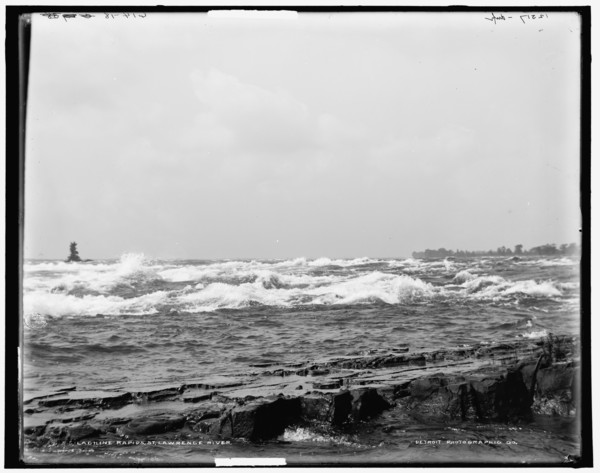 Lachine rapids, St. Lawrence River, between 1890 and 1901. Creator: William H. Jackson.