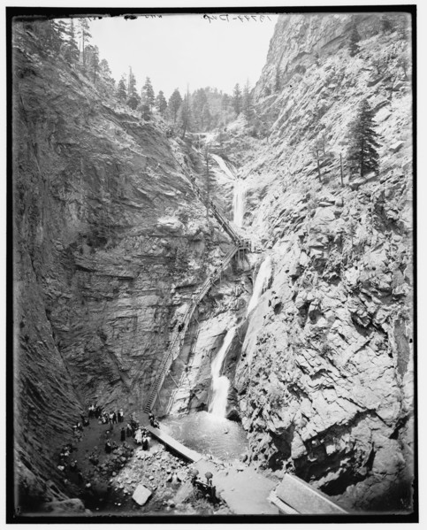 Seven Falls, Cheyenne Canyon, Colorado, c1901. Creator: William H. Jackson.