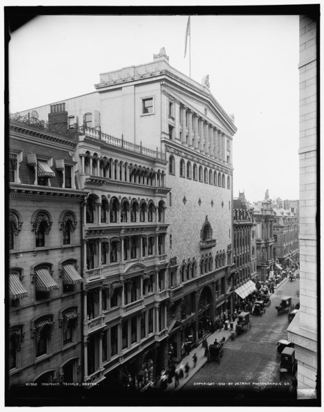 Tremont Temple, Boston, c1900. Creator: Unknown.