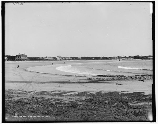 The Beach at Kennebunk, Maine, between 1890 and 1901. Creator: Unknown.