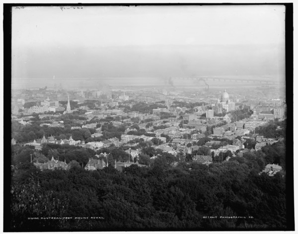 Montreal from Mount Royal, between 1890 and 1901. Creator: Unknown.