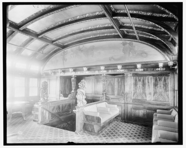 Entrance to convention hall, Str. City of Cleveland, Detroit & Cleveland Navigation Co., (1908?). Creator: Unknown.