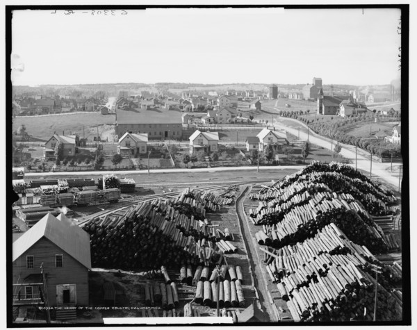 The Heart of the copper country, Calumet, Mich., between 1880 and 1930. Creator: Unknown.