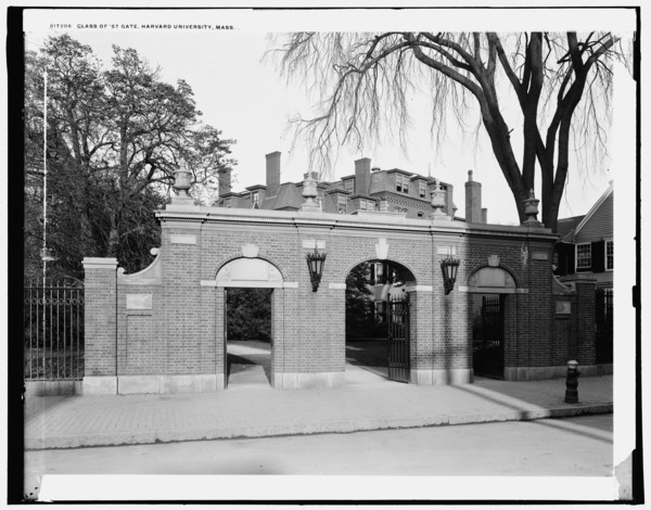 Class of '57 Gate, Harvard University, Mass., between 1900 and 1906. Creator: Unknown.