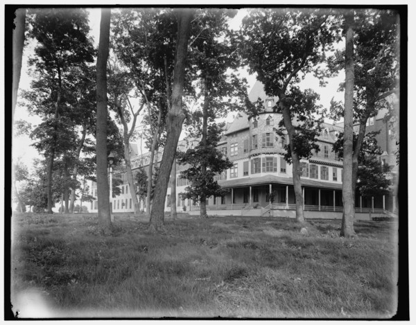 Hotel Victory from southeast, Put-in-Bay, Ohio, between 1880 and 1899. Creator: Unknown.