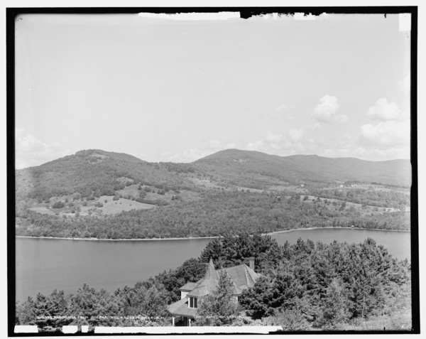 Panorama from Shepard Hill, Asquam Lake, N.H., c1906. Creator: Unknown.