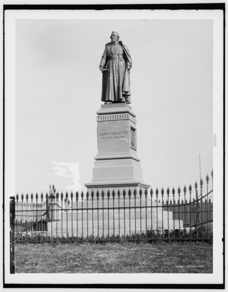 Marquette statue, Marquette, Mich., between 1880 and 1899. Creator: Unknown.