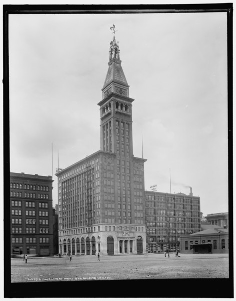 Montgomery Ward & Co. building, Chicago, between 1900 and 1906. Creator: Unknown.