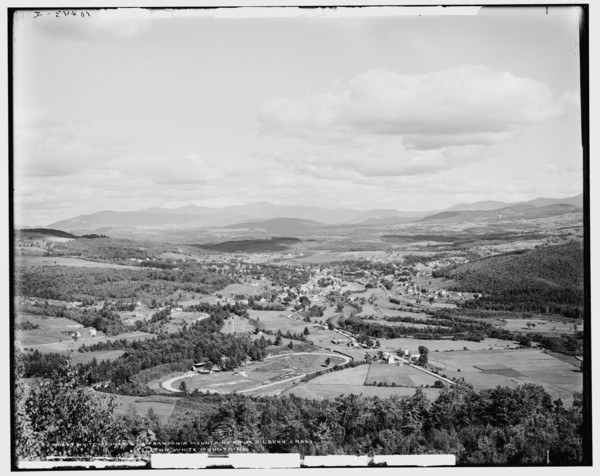 White Mountains & Franconia Mountains from Kilburn Crags, Littleton, White Mountains, c1900. Creator: Unknown.
