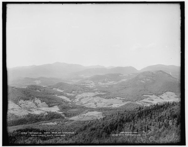 Presidential Range from Mt. Kiarsarge i.e. Mount Kearsarge, North Conway, White Mountains, c1900. Creator: Unknown.