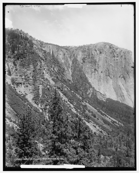 Yosemite Valley from Artist's Point, c1901. Creator: Unknown.