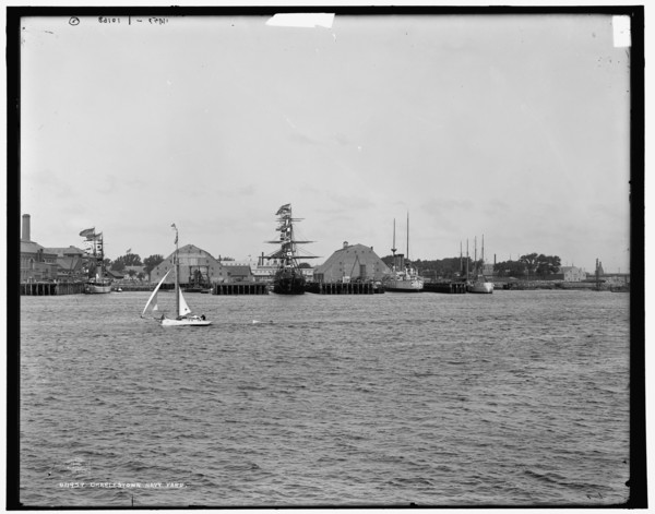 Charlestown Navy Yard, Charlestown, Mass., c1900. Creator: Unknown.
