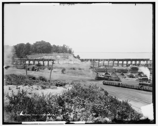 Ore and coal docks, Erie, Pa., c1901. Creator: Unknown.