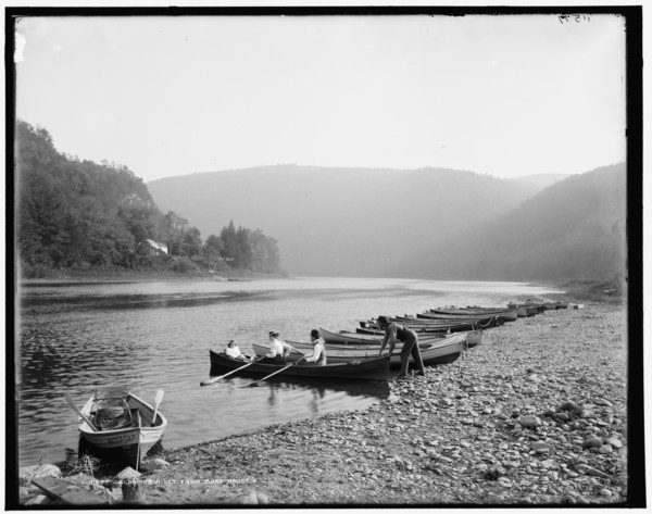 Delaware River from boat house, c1900. Creator: Unknown.