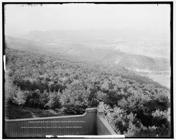 Mt. Holyoke and Connecticut Valley from Mt. Tom, Mass., between 1900 and 1915. Creator: Unknown.