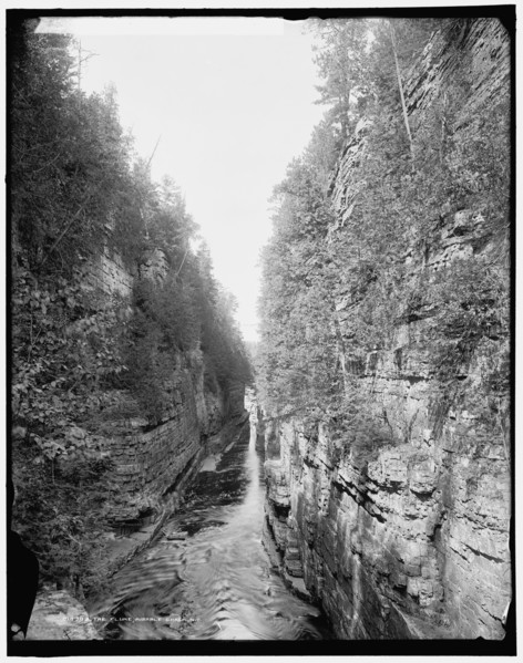 The Flume, Ausable Chasm, N.Y., between 1900 and 1906. Creator: Unknown.