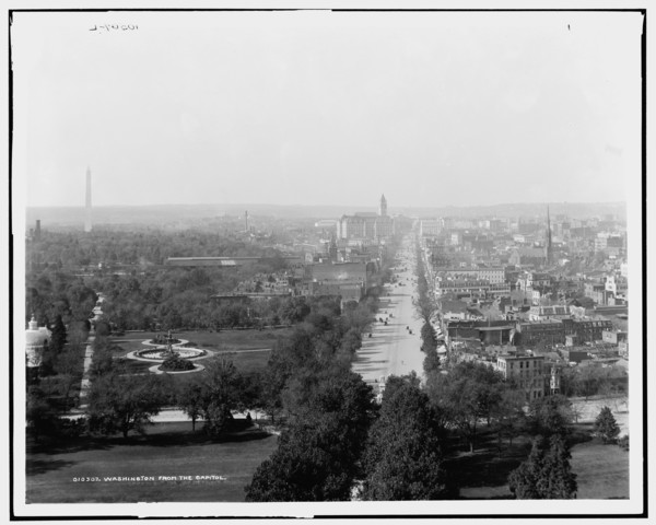Washington from the Capitol, c1901. Creator: Unknown.