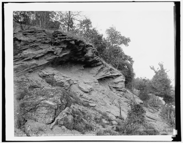 Prophet's Rock Ridge near Tippecanoe battleground, Ind., c1902. Creator: Unknown.