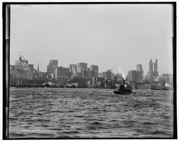 New York from East River, c1900. Creator: Unknown.