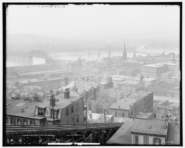 Cincinnati from Mt. Adams, Ohio, c1909. Creator: Unknown.