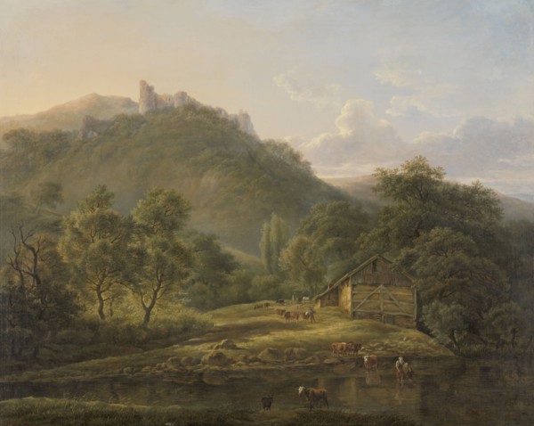 On the Sambre River, 1826-1828. Creator: Edouard Delvaux.
