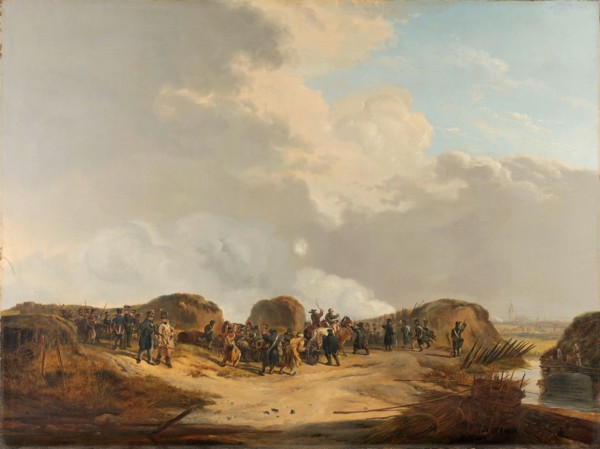 The Demilune constructed at the Siege of Naarden, April 1814, 1814-1815. Creator: Pieter Gerardus van Os.