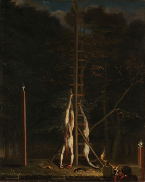 The Corpses of the De Witt Brothers, c.1672-c.1675. Creator: Jan De Baen.