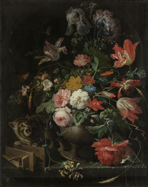 The Overturned Bouquet, 1660-1679. Creator: Abraham Mignon.